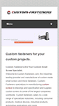 Mobile Screenshot of custom-fasteners.com