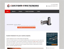 Tablet Screenshot of custom-fasteners.com